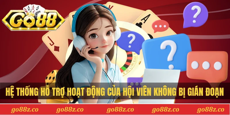 Hệ thống hỗ trợ hoạt động của khách hàng không bị gián đoạn